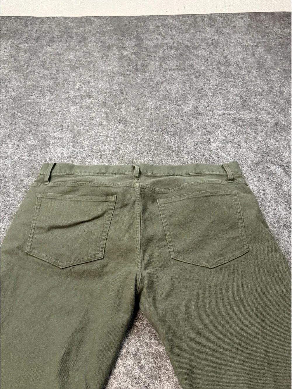 J.Crew Flex Slim 5 Pocket Pants Mens 36x30 Olive Green Stretch Casual Chinos